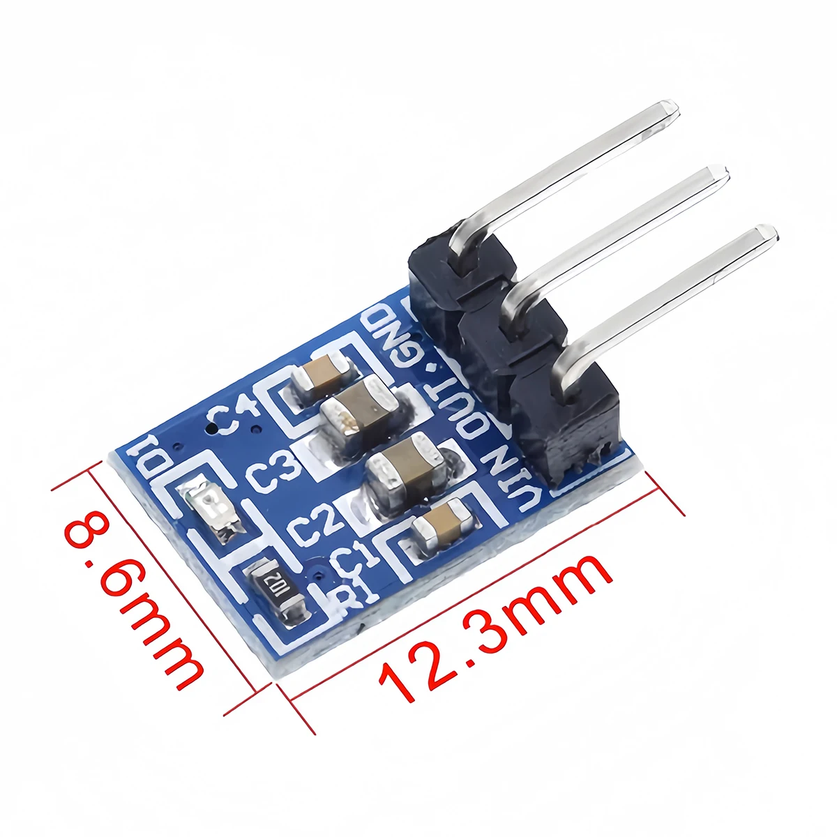1-10PCS 3 Pins AMS1117-3.3 DC4.5V-7V to 3.3V Voltage Regulator Down DC-DC Step Down Power Supply Buck Converter Module 800mA