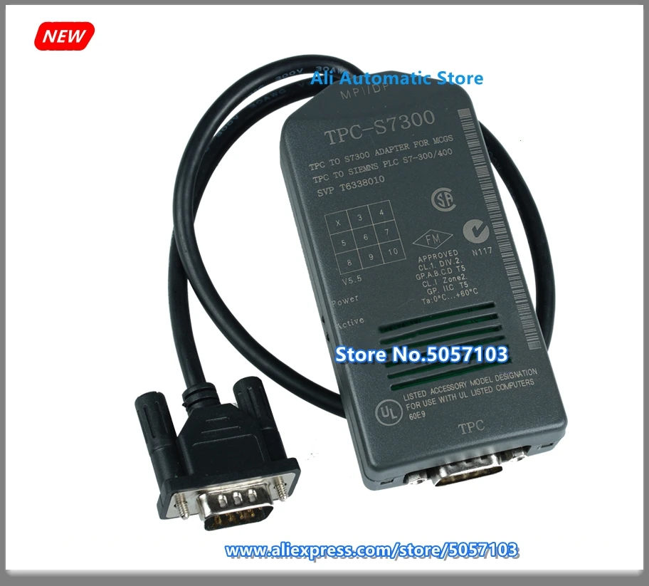 Cabo de conexão entre a tela de toque MT4000-S7300 KINCO MT4000 e PLC da série S7300