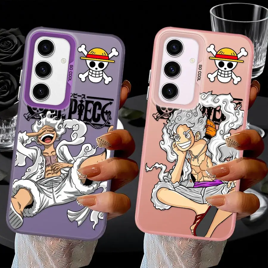 Case for Samsung Galaxy A51 A56 A73 A26 A36 A55 A72 A35 A71 A54 A53 A52 Soft Cover One Piece Luffy Cool