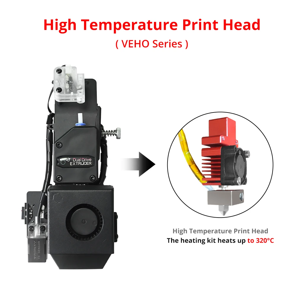 3D Printer Accessories 300℃ 320℃ High temperature TITAN Extruder Direct Drive Hotend Kit 2.85mm Extruder for VEHO Serie