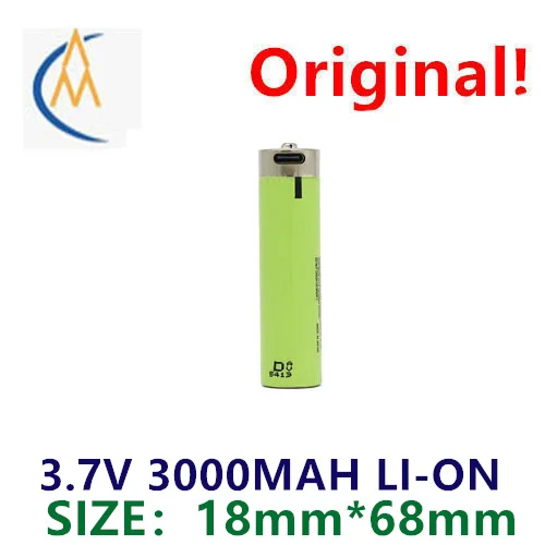 

buy more will cheap TYPE-C port 18650 battery manufacturer high capacity USB rechargeable battery 3.7V 18650 battery 3000MAH