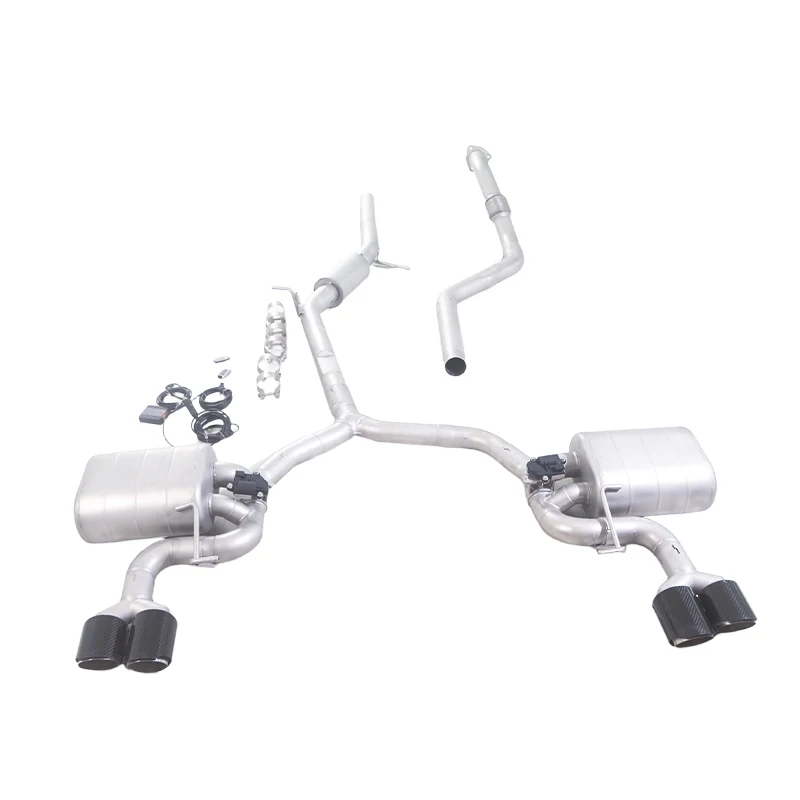 

For GFC Exhaust Muffler 2017-2024 Audi A4 A5 B9 B9.5 2.0T Car Electric Exhaust System Made of SUS304 Pipe