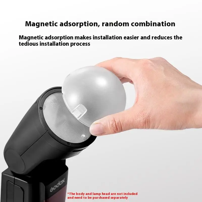 단일 조각 돔 디퓨저; V1/S-R2 AK-R11용 자기 부착 장치를 사용한 방사형 광 방출