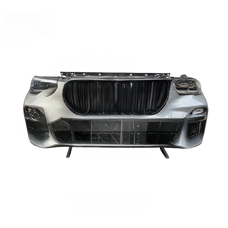 

For BMW X5 G05 Plastic Bolt-On Front Bumper Kit with Headlights, Radiator & Surround, High Quality 1 Year Warranty