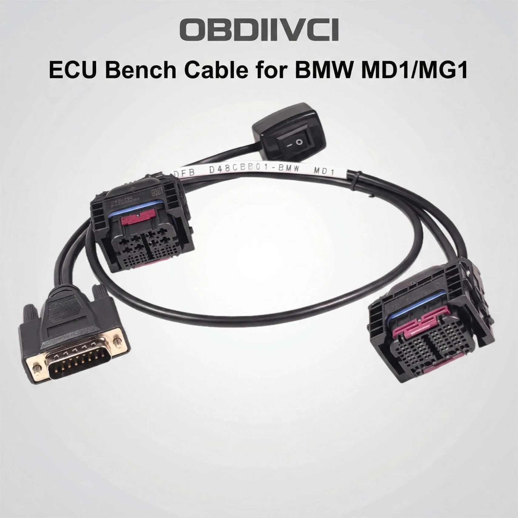 

Кабель-адаптер для BMW MD1/MG1 для подключения диагностического инструмента ECU к Bosch MD1CS001/003/024/201 MD1CP002/032. Новейший кабель.