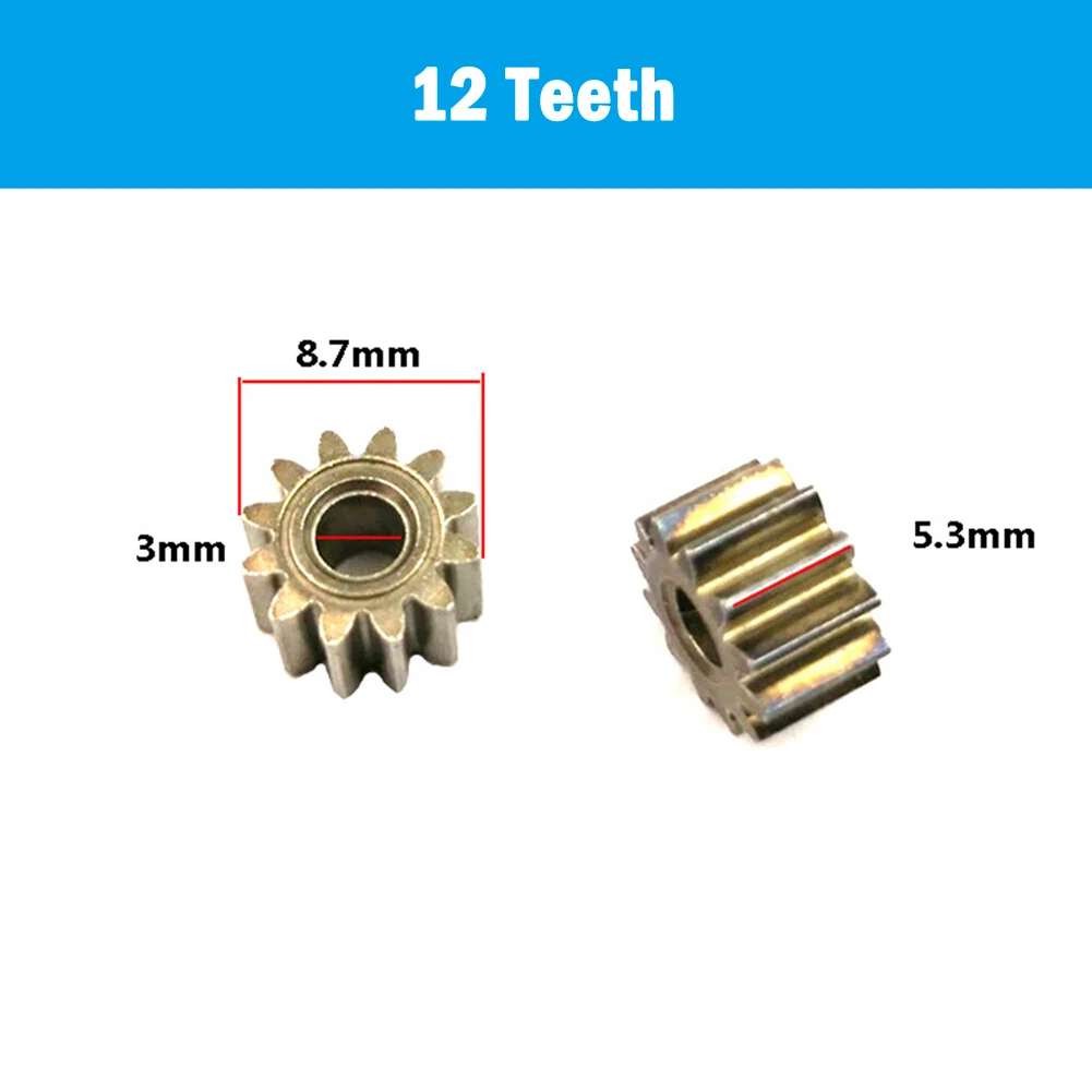 Motor Gears 9 Teeth 12 Teeth Replaceable Motor Gear For Cordless Drill Charge Screwdriver 550 Motor Power Tool Accessories