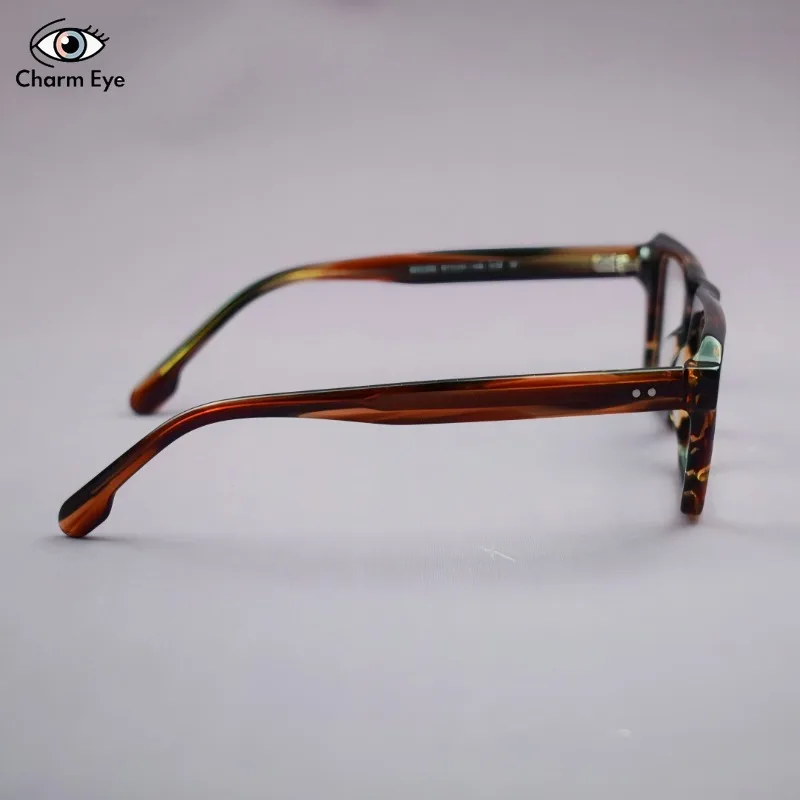 جديد مربع سميكة خلات الرجال النظارات الإطار عالية الجودة الرجعية البصرية النساء إطار كبير قصر النظر القراءة النظارات الطبية