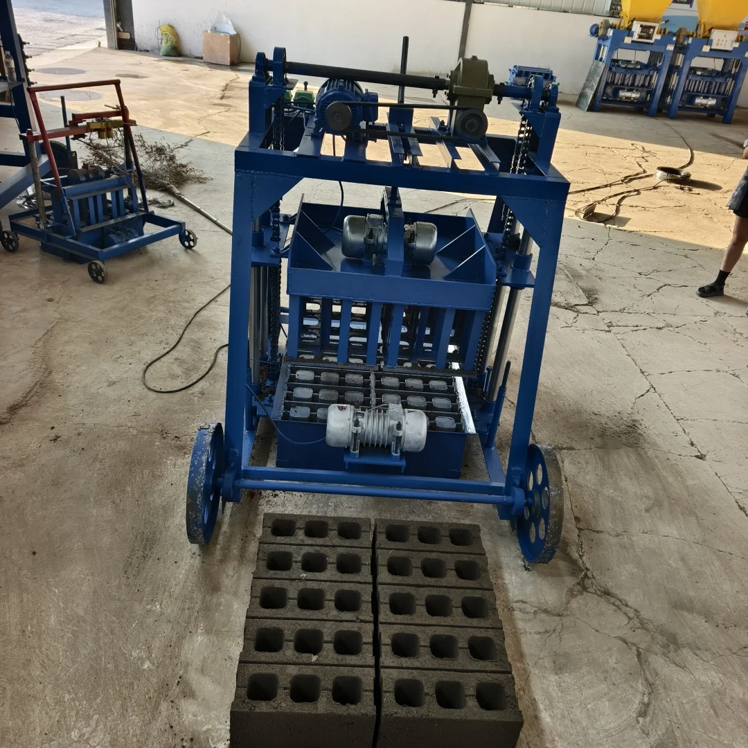 Semi Automatic Electric Concrete Block Production Line Includes Basic Conveyor For Efficient Handling Of Wet Bricks And Pavers