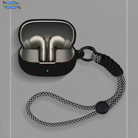 for Xiaomi Buds 5 Pro Case Protective Nylon Lanyard Soft Cover Xiaomi Buds5Pro Shells Sleeve Hand Rope Strap Accessories