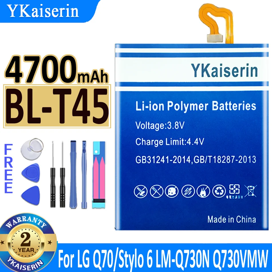 YKaiserin Battery For LG G8 V50 G8S Stylo5 S/N:EAC64578803 ThinQ LM-G810 K50S LMG820QM7 LM-V500 V500EM LMQ720PS LM-G820N G820N