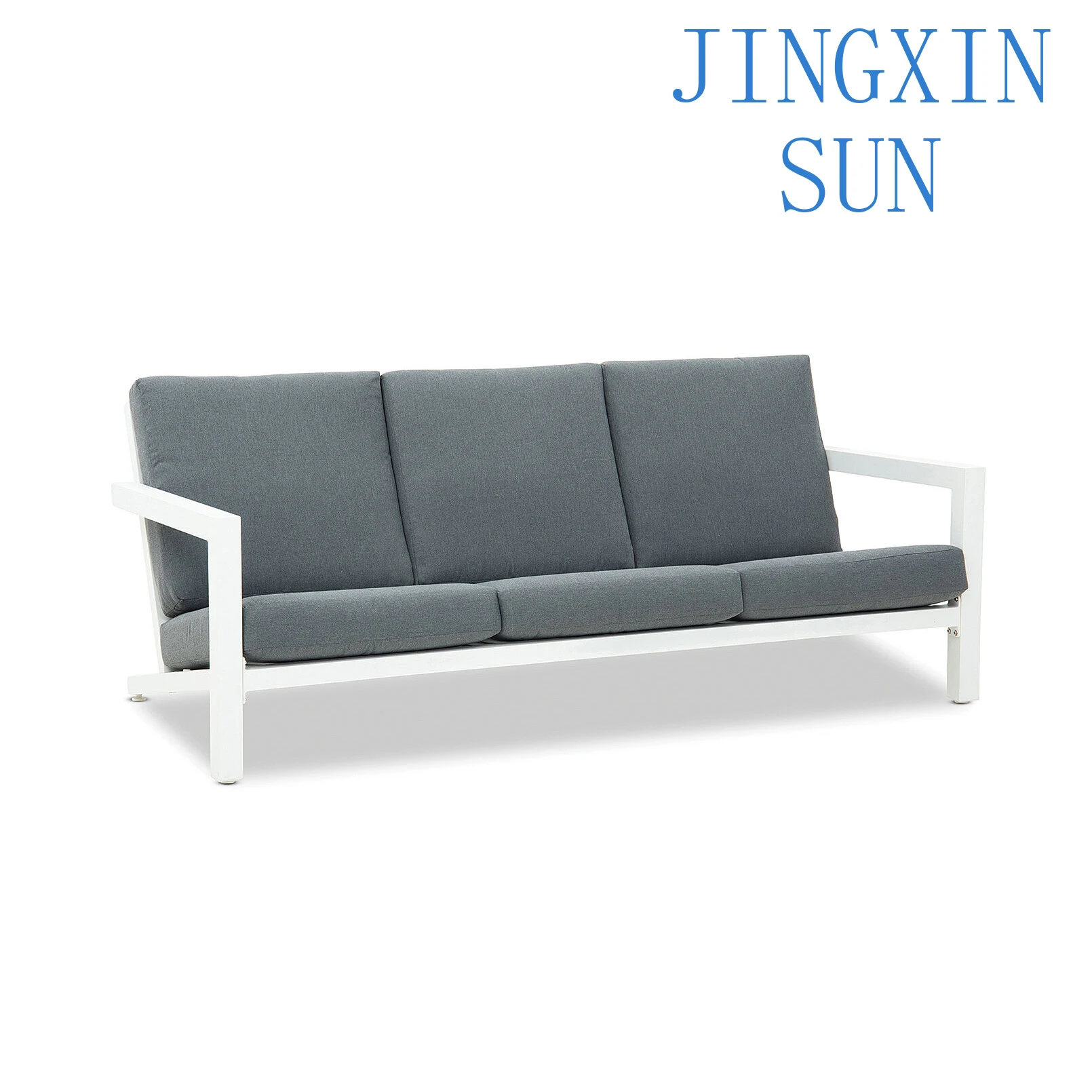 Aluminum Italian Outdoor Sofa Syntax Sofa Fabric Garden Furniture Courtyard Hotel Courtyard Park Leisure Durable