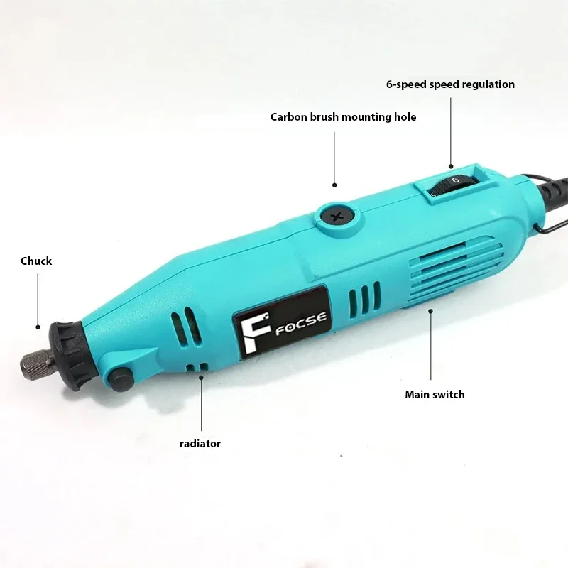 FOCSE 180W Electric Drill Dremel Grinder Mini Polishing Machines With Grinding Accessories Set Electric Rotary Tool Mini Drill