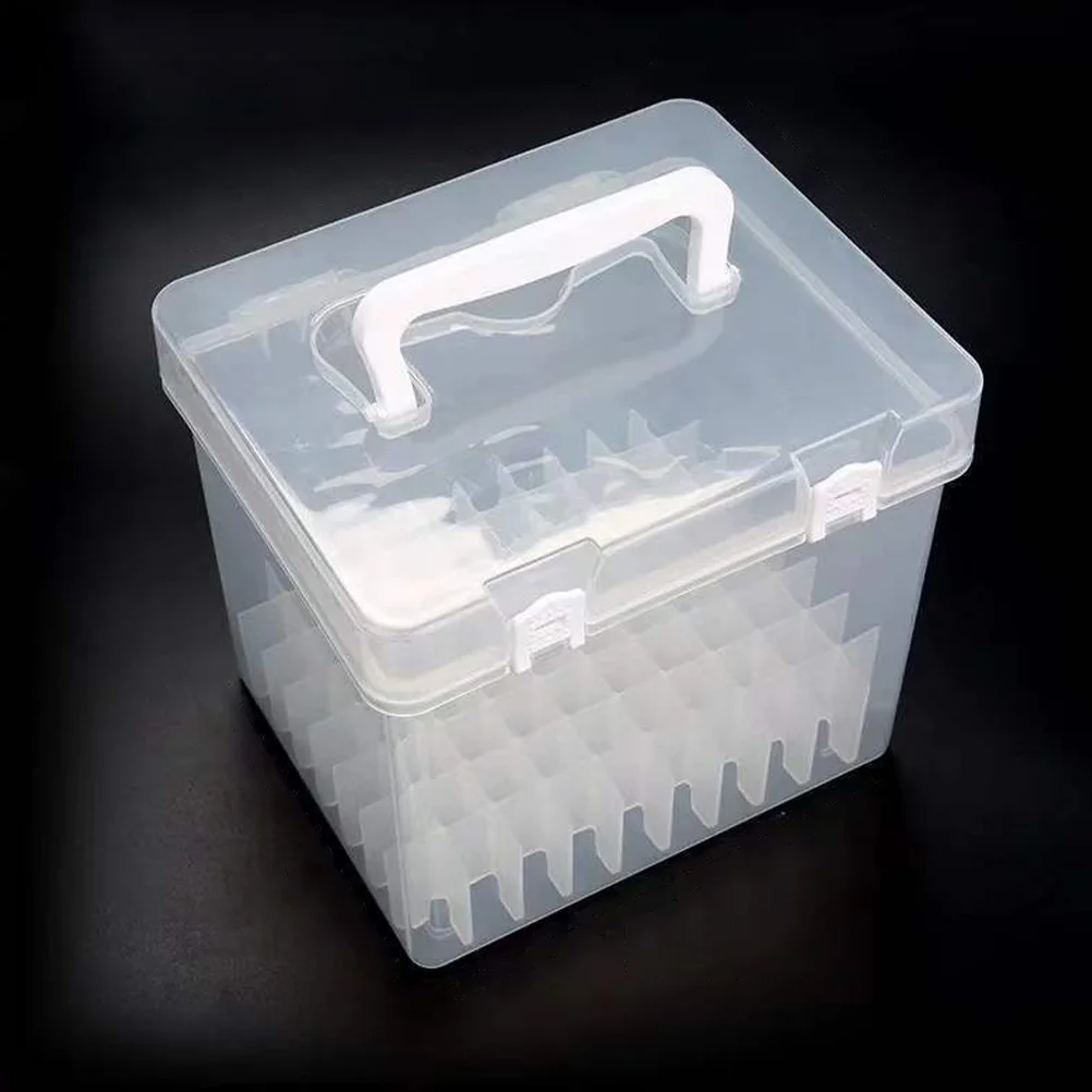 กล่องใส่ปากกาเมจิกแบบใส พกพาสะดวก 80 สี กล่องเก็บอุปกรณ์ศิลปะ สำหรับเดินทางและวางบนโต๊ะ