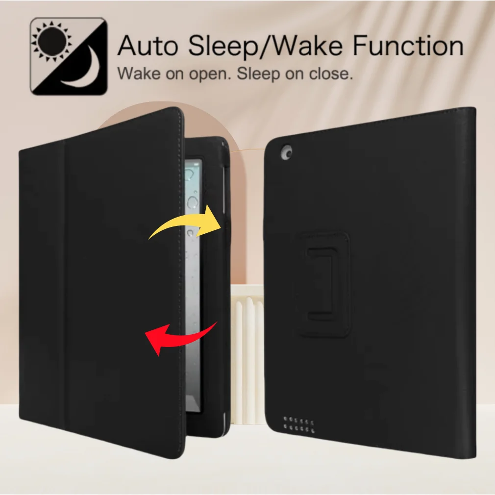 For iPad 5th 6th Gen Case 9.7inch 2018 2017 Pu Leather Magnetic Auto Sleep/Wake Two-fold Stand Cover Funda For iPad Air 1 2 Case
