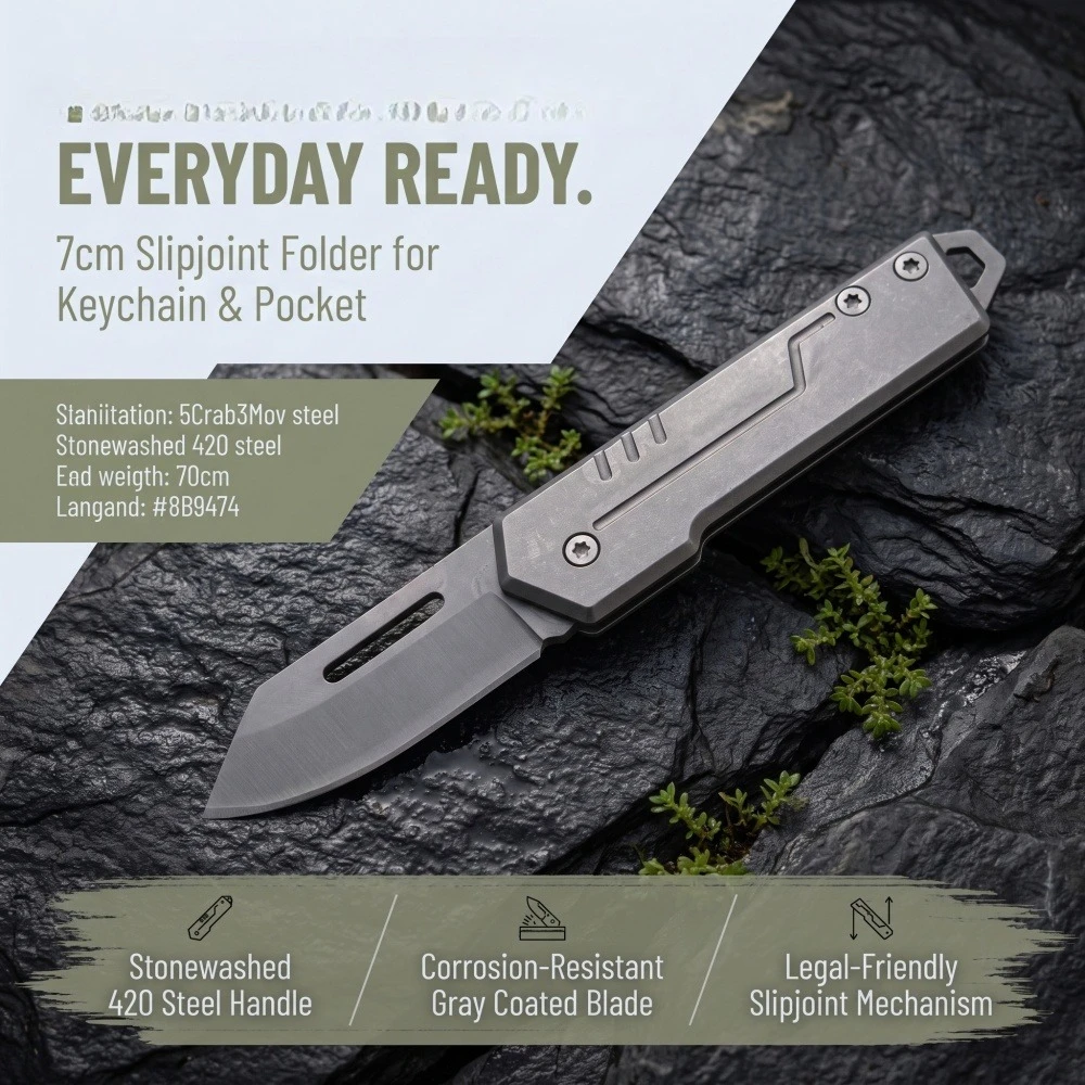Lightweight All Steel Outdoor Folding Blade Knife Jungle Rock Climbing Trekking Utility Pocketknives Wilderness Activities Gear