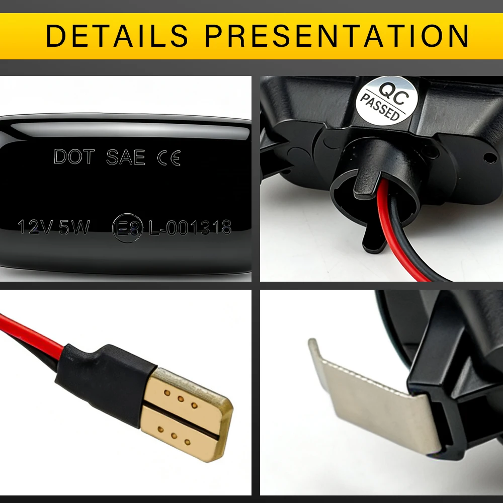 LED Front Fender Side Marker Light For Audi A3 S3 8P A4 S4 RS4 B6 B7 B8 A6 S6 RS6 C5 C7 C6 05-08 Turn Signal Light - view 6