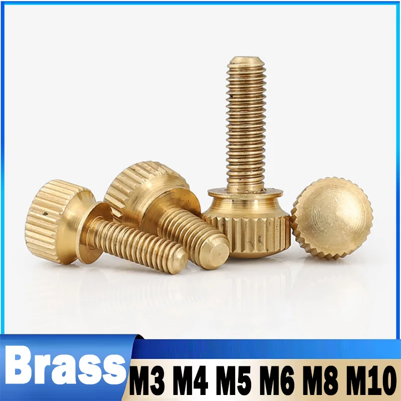 Leijiu 2~5pcs Brass Highr Hand-tightened Bolt M3 M4 M5 M6 M8 M10 Catapult Copper Bolt