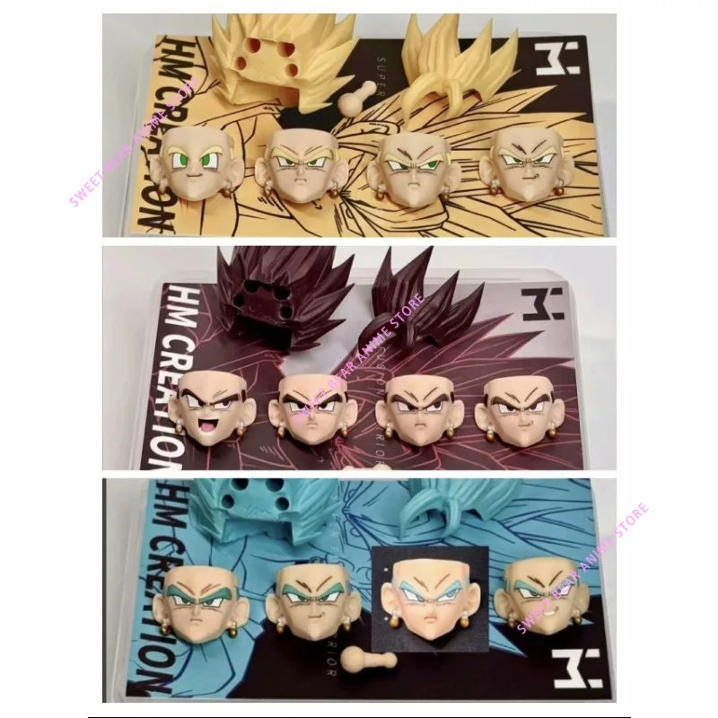 

In Stock HM Acc. Vegetto Head HM001~003 1 Hairstyle 4 Faces SHF SHF Anime Action Figures Models Toys hm