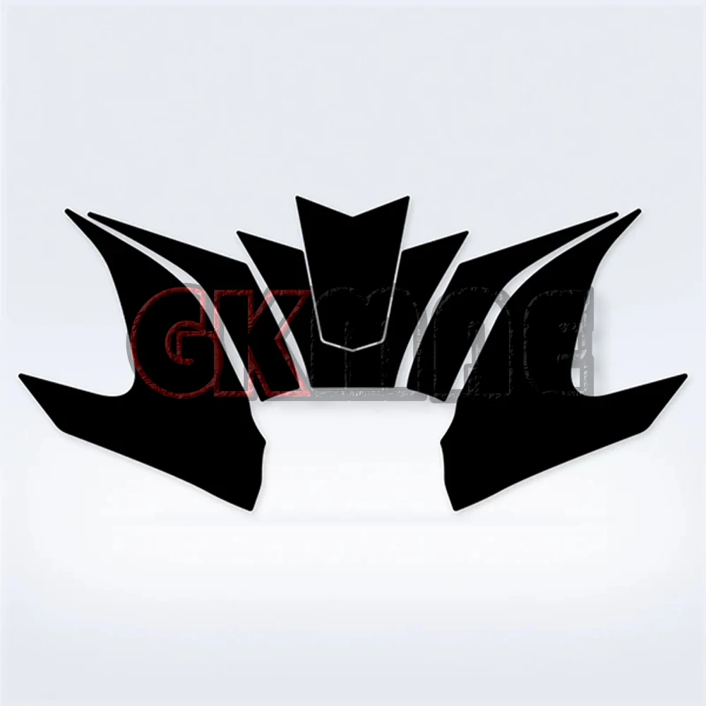 For QJMotor SRK 421 RR 421RR Motorcycle Modified Fuel Tank Sticker Anti-slip Stickers Decorative Fishbone Sticker