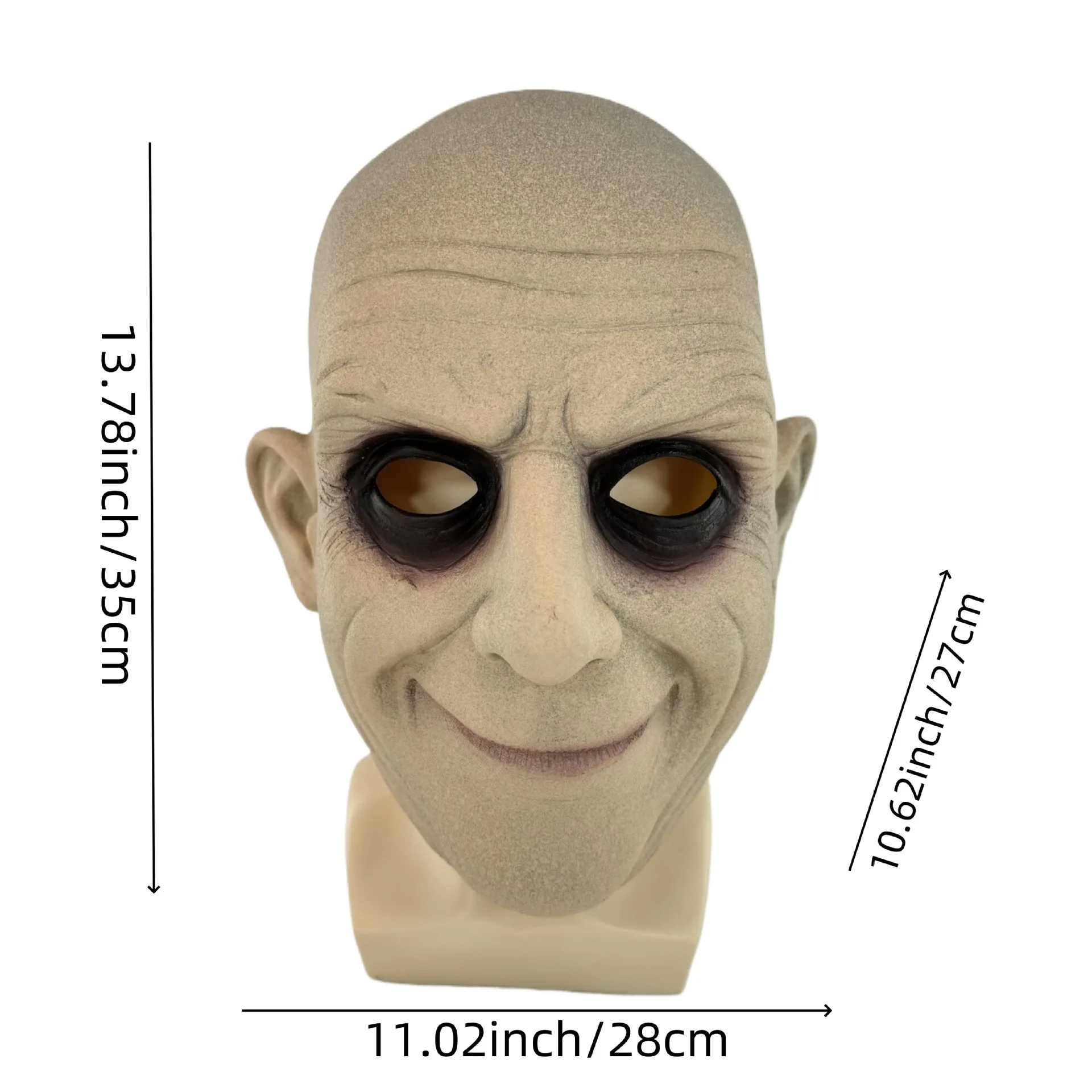 Mercredi oncle Fester Cosplay masques Latex pleine tête Halloween Costume fête masques drôles accessoires pour homme adulte