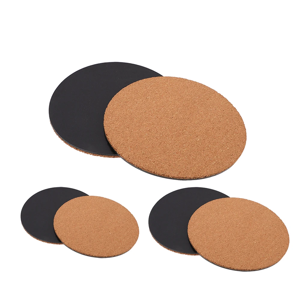 

6 Pcs Flower Pot Cork Pad Coaster for Pots Coasters Thick Backing Flooring Drinks Round