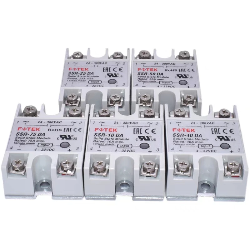 1 piece SSR-DA/AA/VA/DD10/25/40/50/75 SSR-10DA-H SSR-25DA-H SSR-05DD SSR-10DD SSR-25DD Single-phase solid state relay module