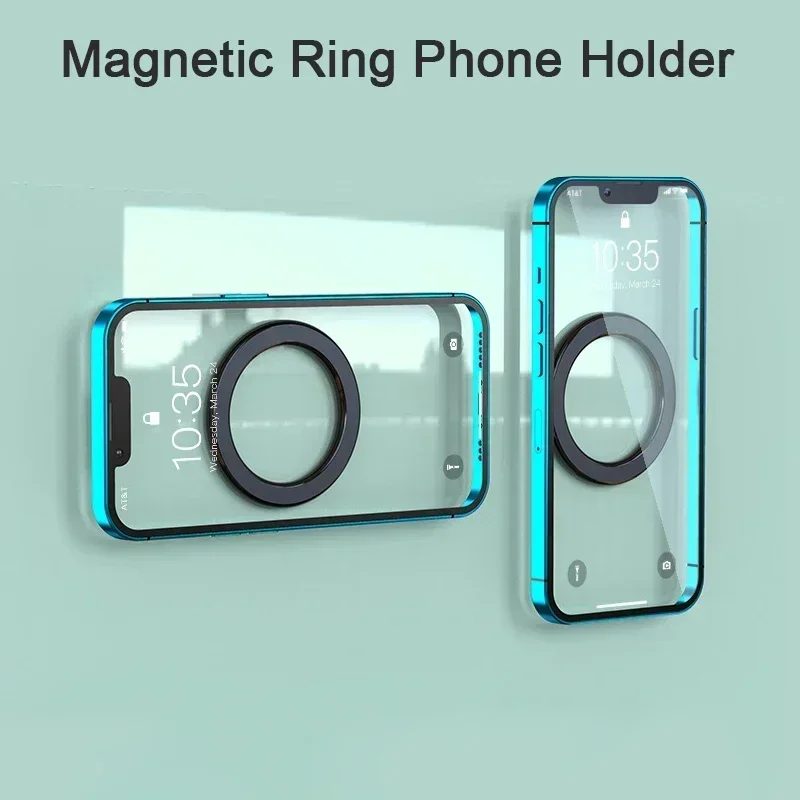 For Strong Magnetic Ring Wall Holder For Magsafe iphone 14 Pro Max 12 13 Mini 11 Samsung S22 Plus S22 S21 Powerful Magnet Car Mo