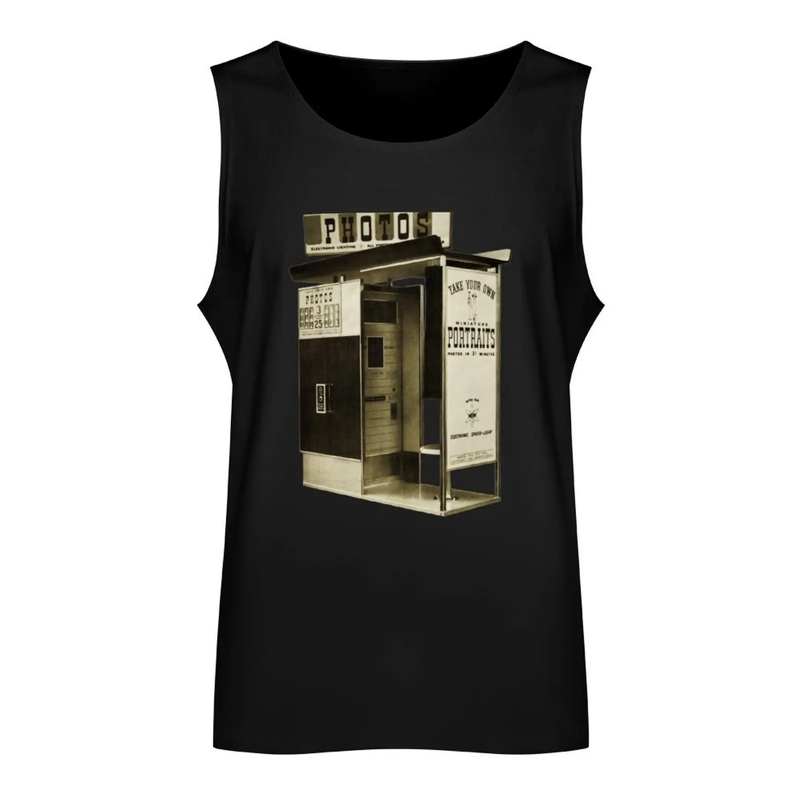 Model 12 Photobooth Tank Top Men's sleeveless vest men Men's vest Men's singlets