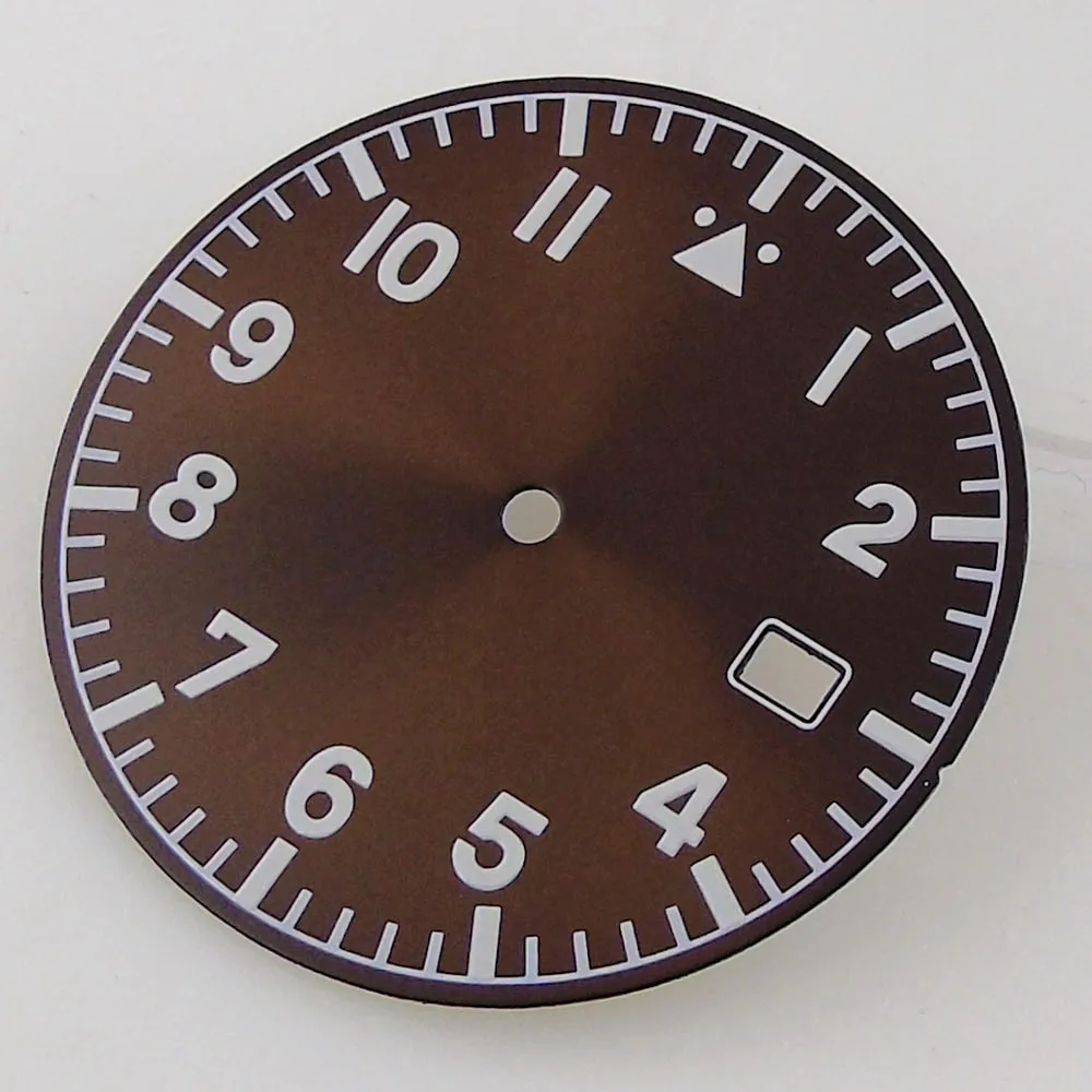 33,6mm Uhr Zifferblatt + Hände Fit Für NH35/NH35A Automatische Bewegung Grün Lume Schwarz/Blau/Grün/kaffee Farbe