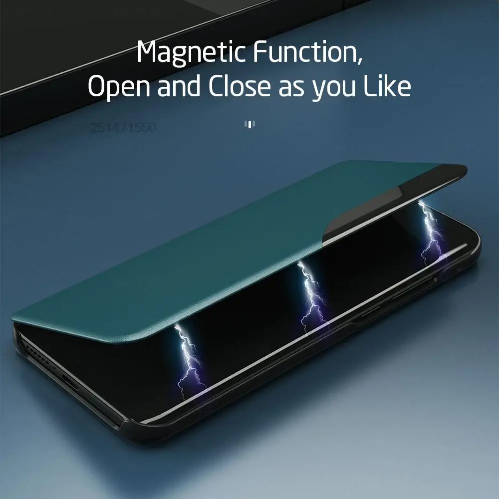 Smart Window Leather Flip Case For Samsung Galaxy A53 5G A33 A73 A23 A13 4G 2022 A 13 23 33 53 Stand Coque Magnetic Book Cover
