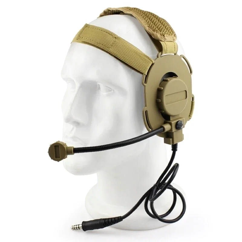 Outdoor Hunting headphones Tactical Headset Mic Radio Boom Use with PTT for Walkie Talkie Helmet Communicati accessories cool off road helmet with motorbike atv motocross cascos motos full face flip up helm blue tooth helmet for motorcycle