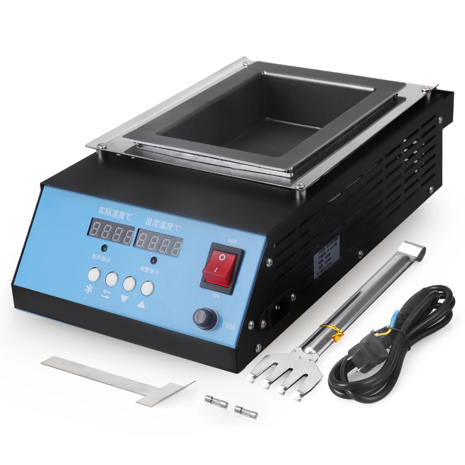 Tin Soldering Melting Pot Tin Bath Melting Furnace Thermoregulation Soldering Desoldering 30~400 Degree Adjustable 220V/110V