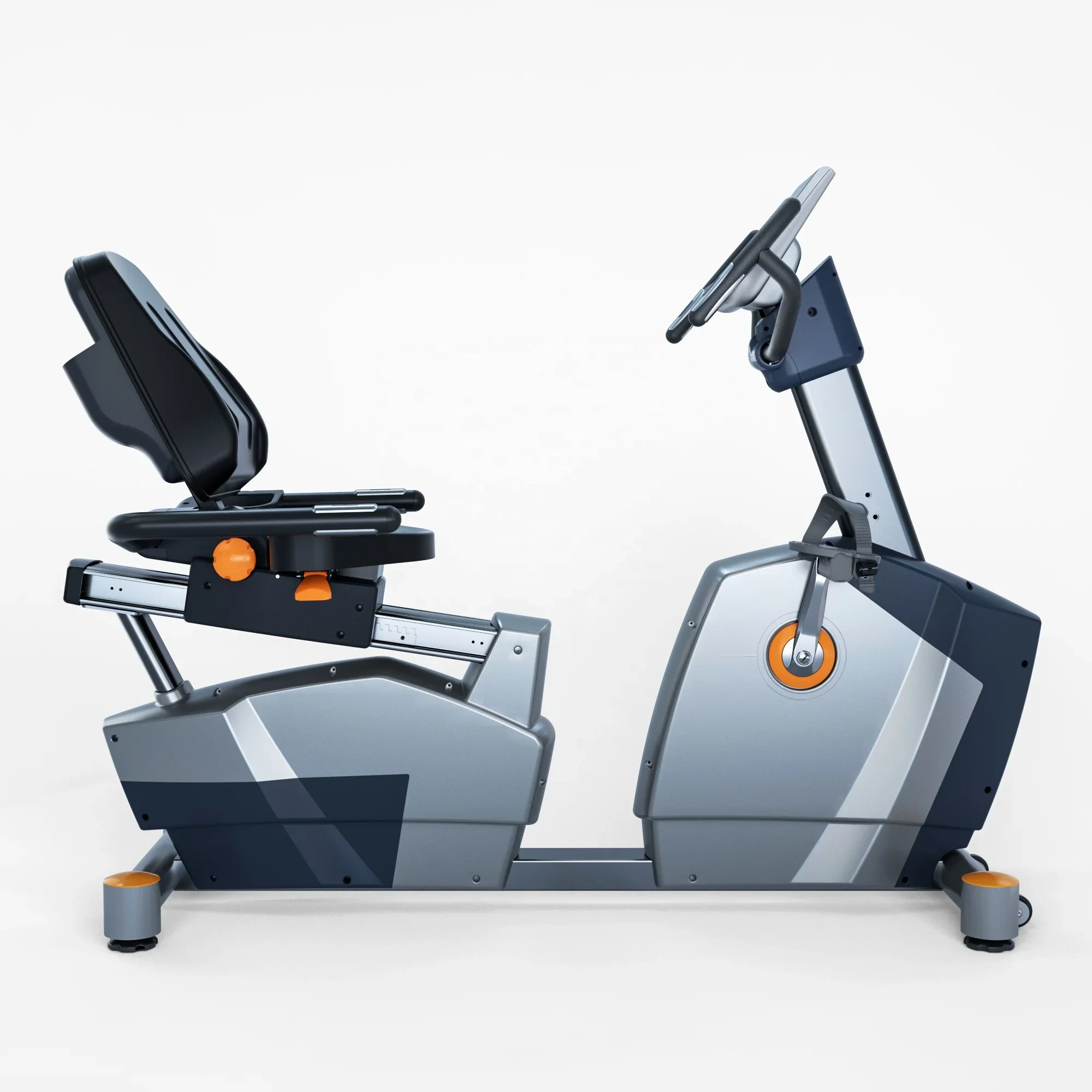 Professional Commercial Exercise Cycling Cardio Training Magnetic Recumbent Bike For Fitness Club