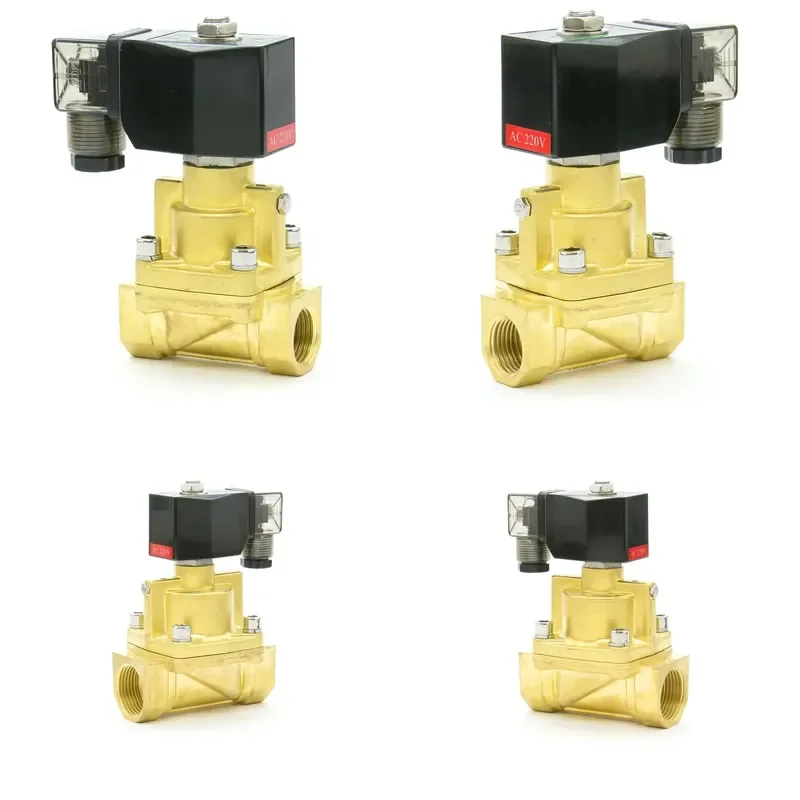 Hoyan PZ-15 1/2inch Brass Electric High Temperature 2 Way Water Steam Solenoid Valve 25Bar for Hot Water Normal Close 15mm