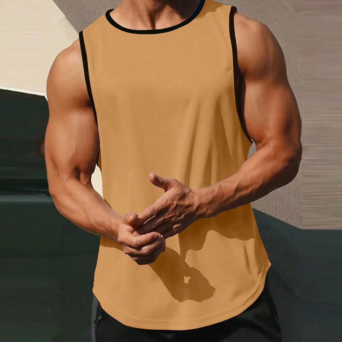 

The preferred choice for leisure and fitness is an elastic, tight fitting, and high stretch sports vest