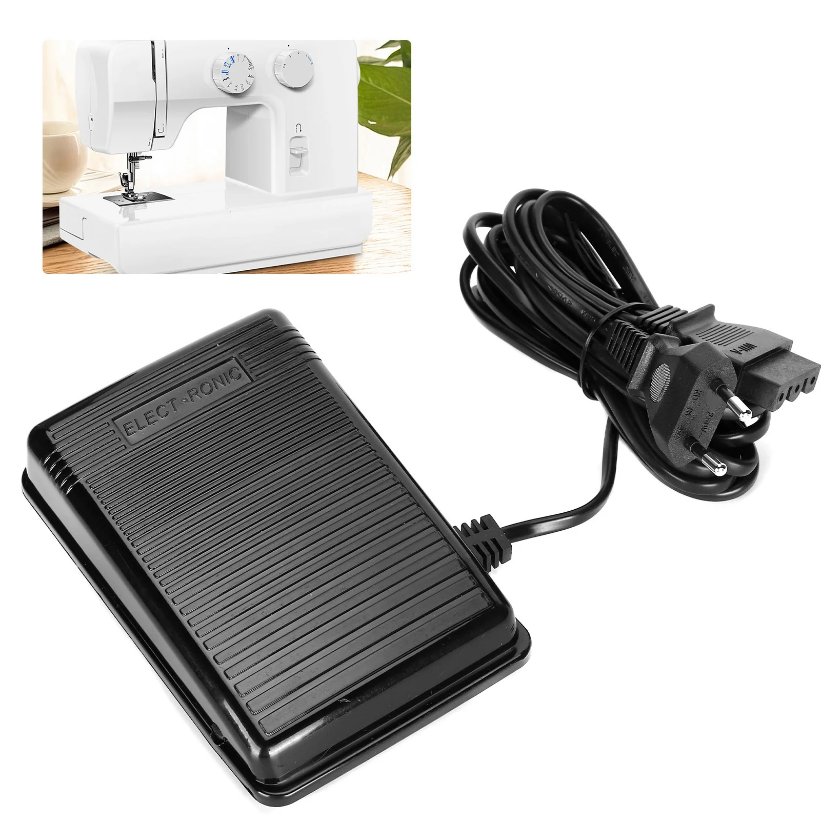 

Household Sewing Machine Foot Control Pedal Foot Controller FC‑2902D Household Sewing Machine Foot Pedal