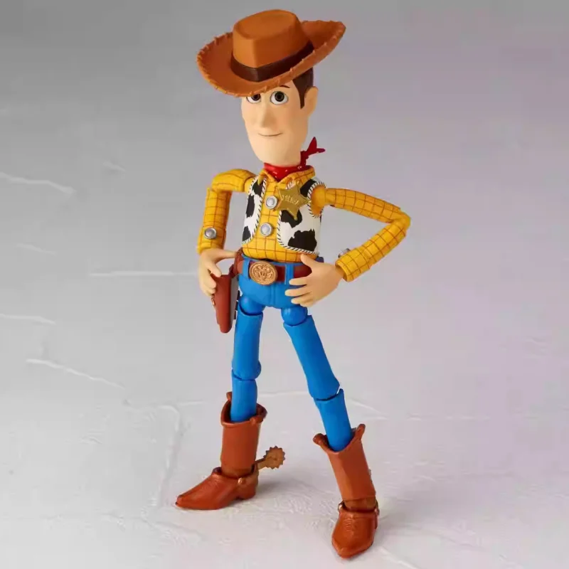 In Stock Original Kaiyodo Revoltech Toy Story Sherif Woody Ver.2.0 Action Figures Anime Ornaments Collection Model Gifts Toy