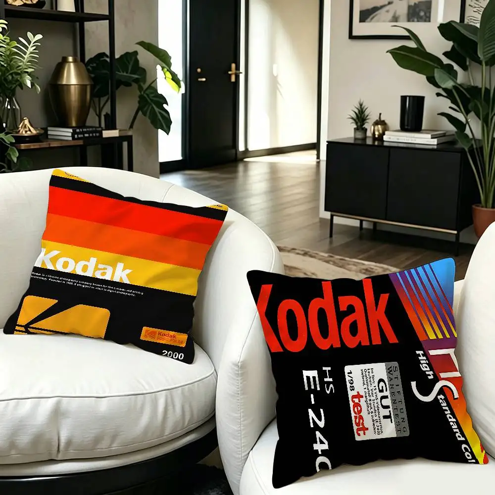K-Kodak Camera Brand Pillow Gift Home Office Decoration Bedroom Sofa Car Cushion Cover case 45x45