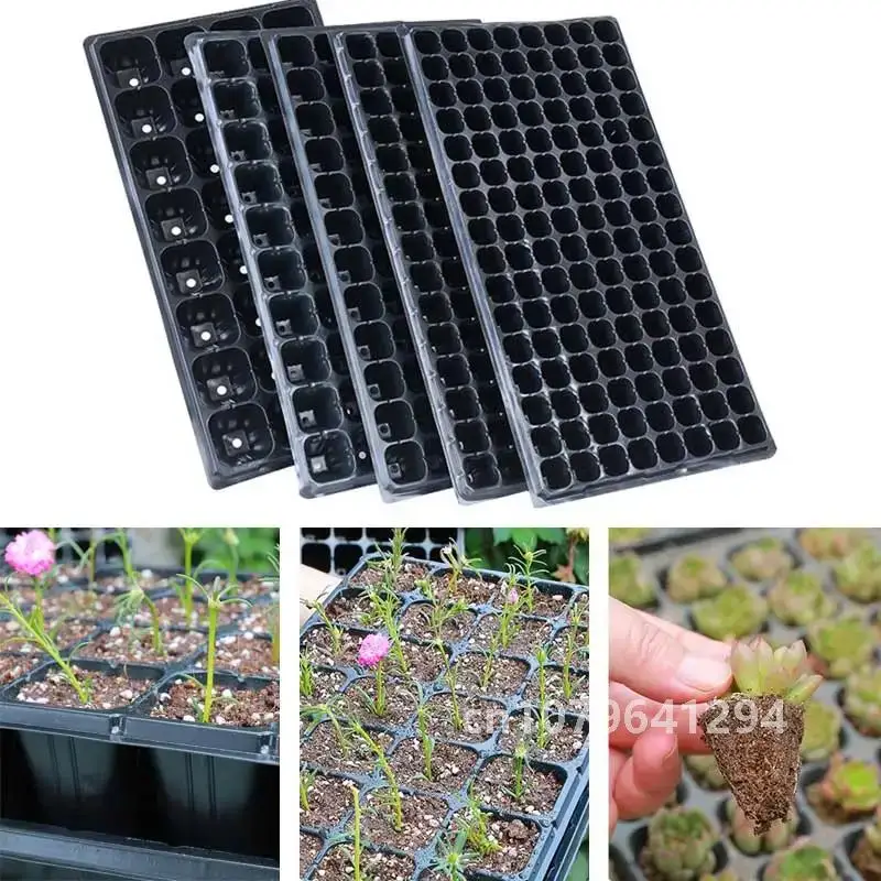 10 piece Germination Seedling Trays Garden Starter Trays Strength Seed Germination Plant Flower Pot Nursery Grow Box Garden