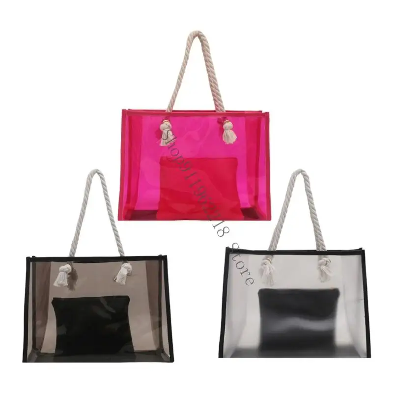 

Clear Shoulder Bag for Women Handbag Underarm Bag Large Capacity Armpit Bag 066F