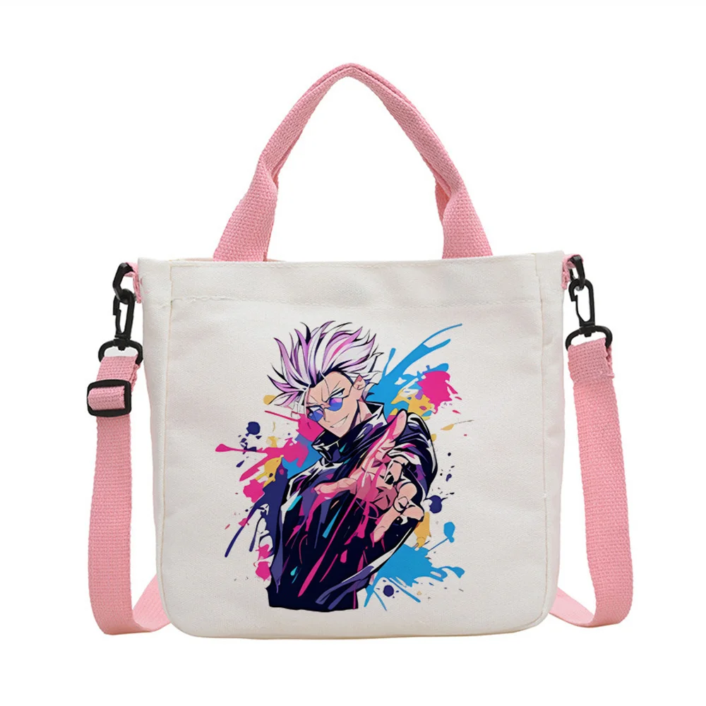 Jujutsu Kaisen Gojo Satoru tote bag y2k shopper canvas  bolsas de tela woman