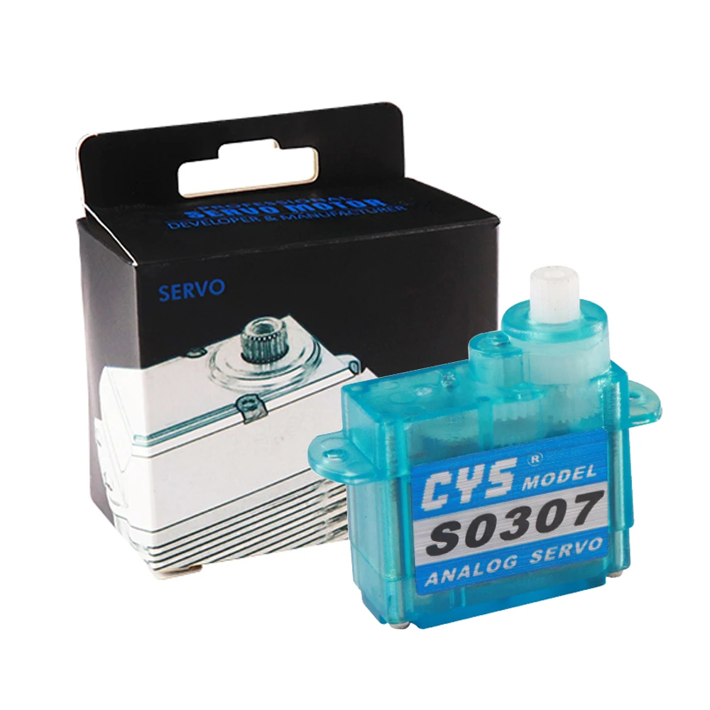 CYS S0307 3.7g S0403 4.3g 4.8-6.0V Micro Mini Coreless Analog Servo 24T JR/FUTABA Plug For RC Airplane Car VS SG90 MG90 Servo