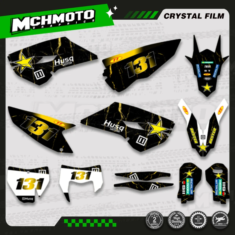 

MCHMFG Motorcycle Custom Graphic Decal Stickers For Husqvarna TE FE 125 250 350 450 TE250 2014 2015 2016 TC FC TX 2014 2015