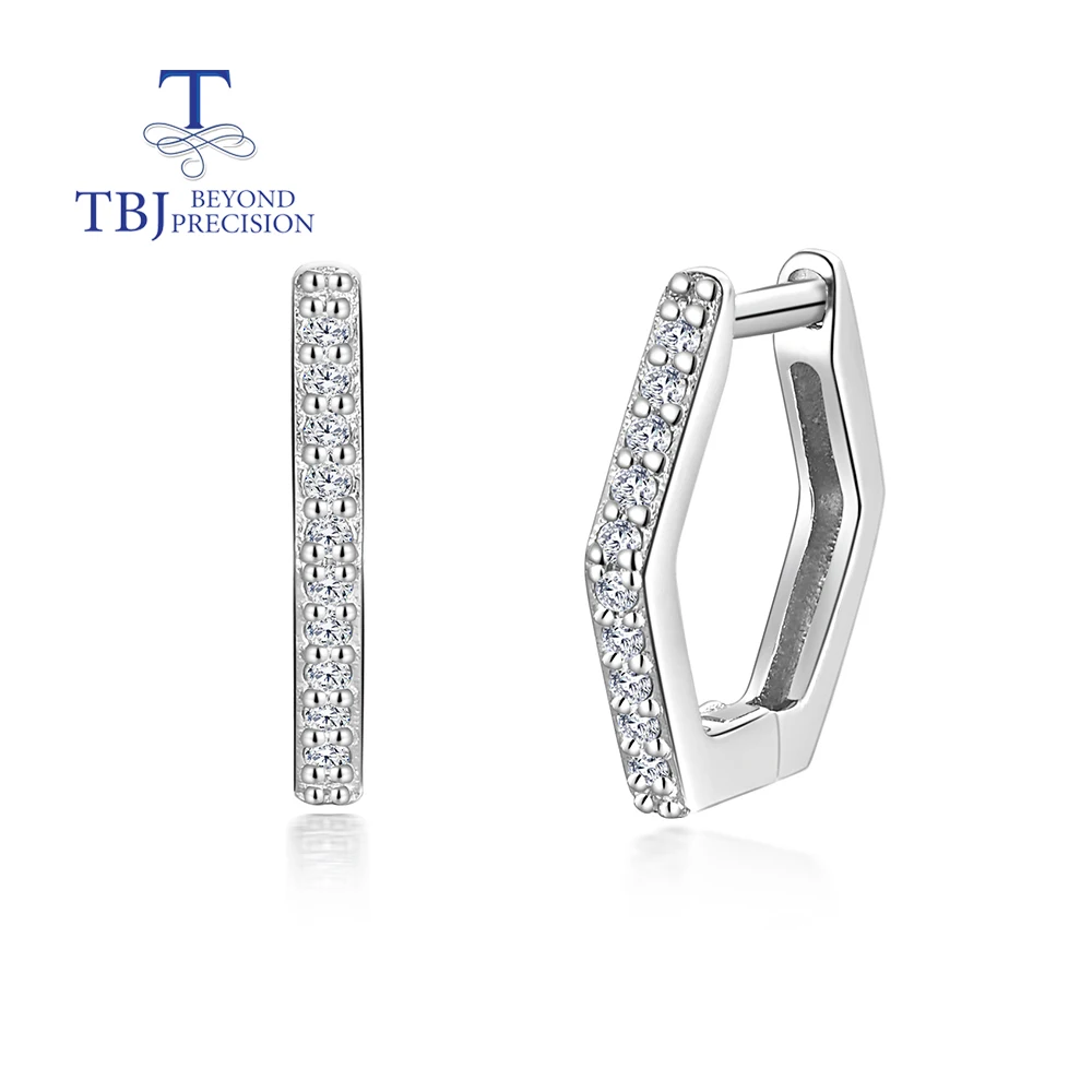 

Fashion design 925 silver with diamond earrings women light luxury elegant fine jewelry