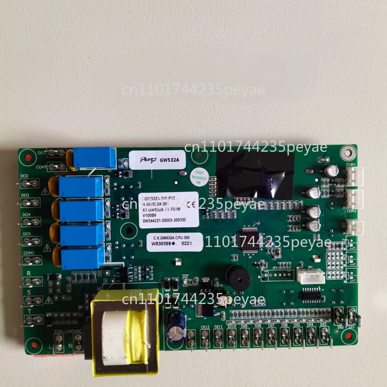 Circuit board: Industrial chiller, oil chiller, control panel, GW531B / GW532A, chiller controller