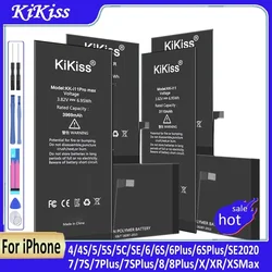 High Capacity Phone Battery For Apple 5S 5 6S 6 7 8 Plus X SE Xr Xs Max Replacement Bateria For iPhone 11 Pro Max Batteries