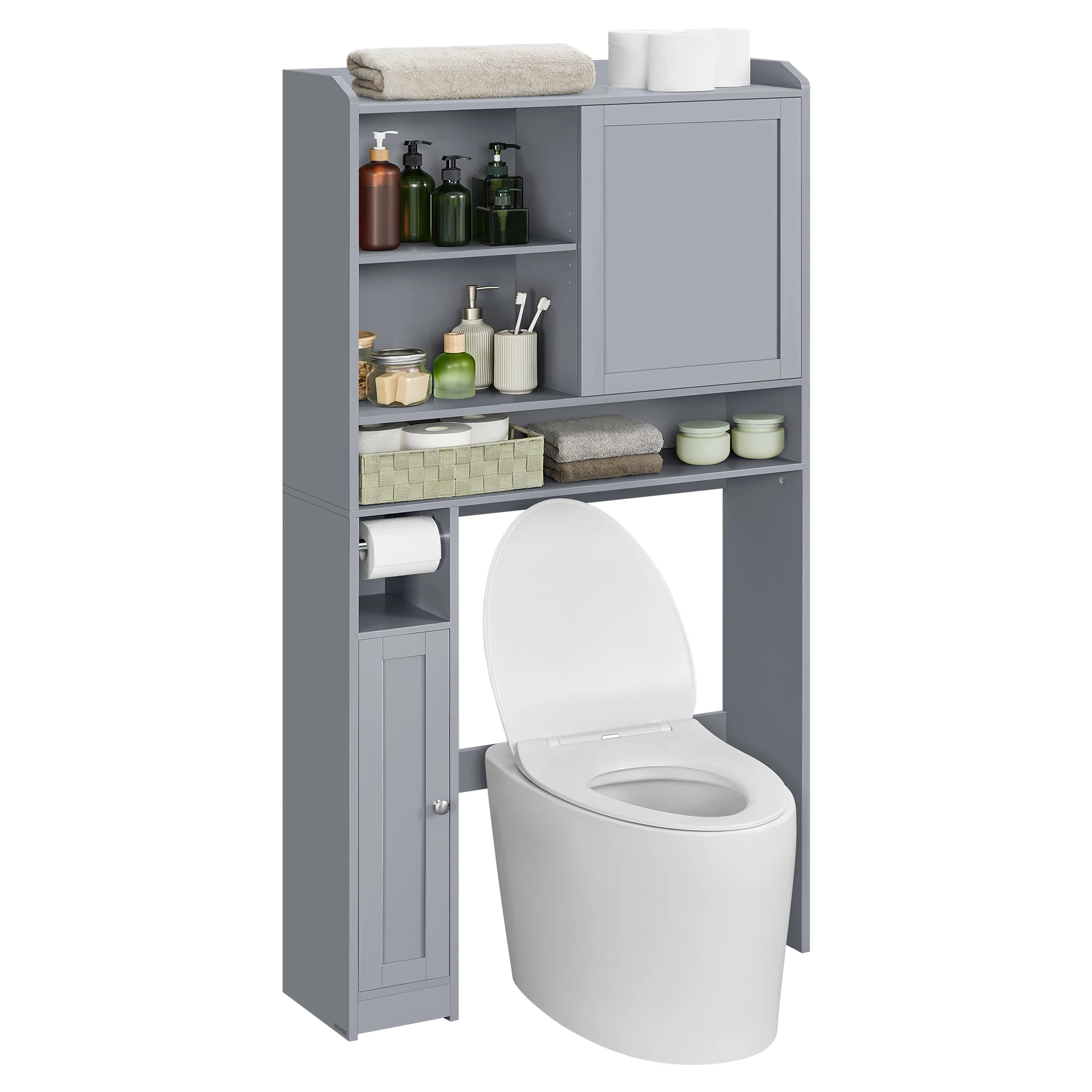 

Toilet rack Bathroom storage rack unit Three-layer toilet Wooden bathroom storage rack