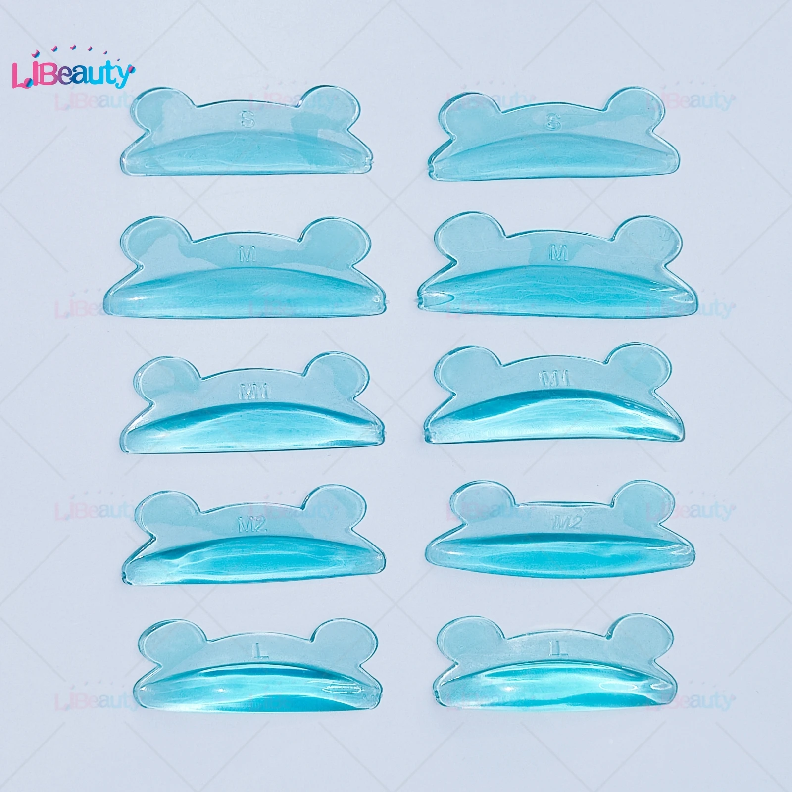 Libeauty 5 Pair Glue Free Silicone Eyelash Perm Pads Sticky Lash Lift Shield Lifting 3D Eyelash Curler Accessories Makeup Tools