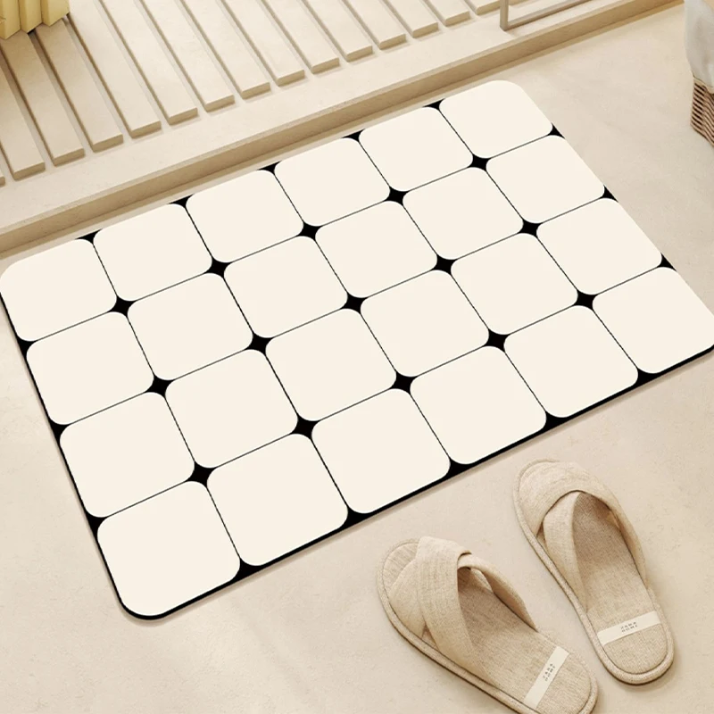 

Bathroom Floor Mat Non-slip Water-absorbent Disposable Carpet Diatom Mud Toilet Door Mats Minimalist Home Decoration Soft Rugs