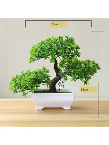 New Green Artificial Plants Bonsai Small Tree Grass Flower Potted Bonsai  Halloween Wedding Christmas Party Home office decor
